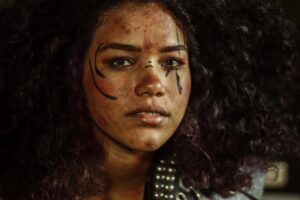 Angela Marvel fighting villain