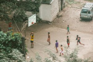 community basketball court
