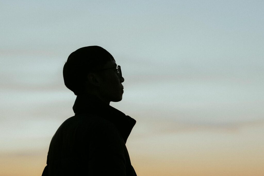 person contemplating career path